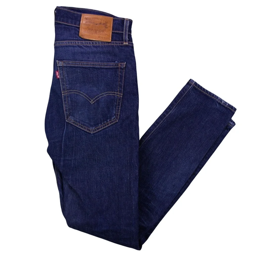 Levi's Premium Lot 512 Big E Jeans Mens 30x34‎ Blue Denim Medium/Dark Wash Slim